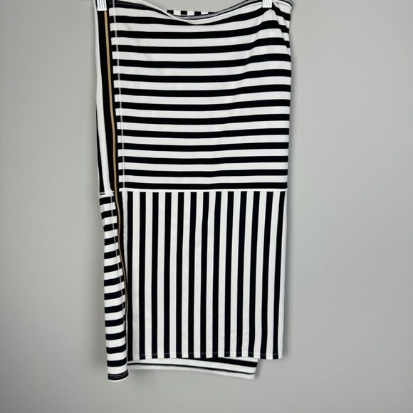 LULULEMON | *RARE* Black & White Apex Stripe Zip Vinyasa Scarf One Size Fits All - Picture 5 of 8